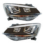 (2) Faros Delanteros Fdo Crom Crossfox Volkswagen 15-16