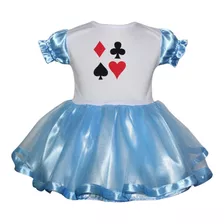 Vestido Infantil Alice No País Das Maravilhas Mesversario