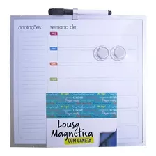 Quadro Lousa Magnética Planejamento Mensal Imã E Caneta 29cm