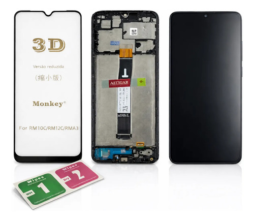Xiaomi Tela Redmi 12C Display Com Aro + Película