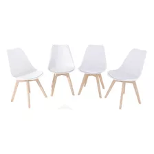 Cadeira Jantar Empório Saarinen Estrutura Branca 4 Unidade Cor Da Estrutura Da Cadeira Branco Cor Do Assento Branco