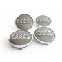 4 Tapas Centro De Rin Audi A1 - A8 Q1, Q3 61mm Gris
