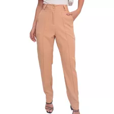 Calça Feminino Skinny Alfaiataria Social Cintura Alta Luxo