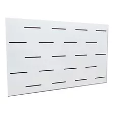 Panel Ranurado Qatari 1.30x90 - Nuevo Modelo - Únicos Blanco