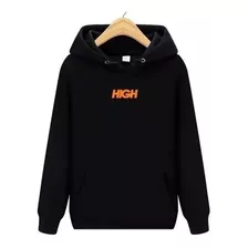 Moletom High Basico Blusa De Frio Para Inverno Poliéster