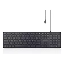 Teclado Perixx Periboard-210b Usb Con Cable/negro