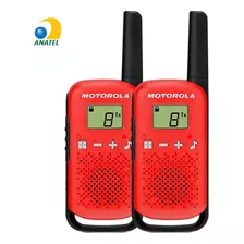 Rádio Comunicador Motorola Talkabout 25km T110br Vermelho