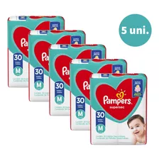 Kit Com 5 Fraldas Pampers Supersec M Atacado 150 Unidades