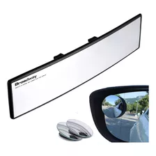 Espejo Retrovisor De Punto Ciego Curvo + 2 Redondos Ajustabl