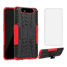 Funda Para Samsung Galaxy A80 - Roja/negra