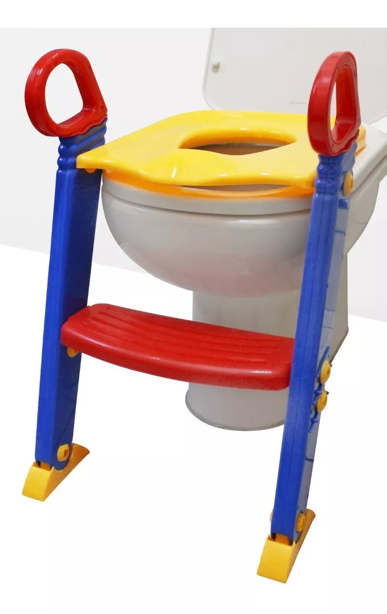 Assento Redutor Infantil Com Escada Vaso Sanitário 
