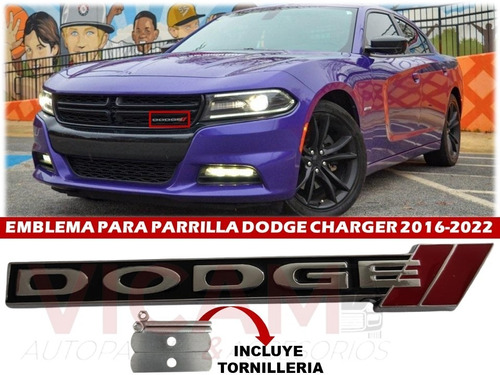 Emblema Para Para Parrilla Dodge Charger 2016-2022 Foto 2