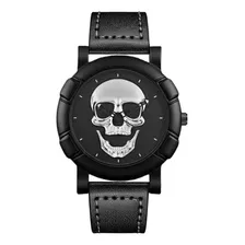 Kit Relógio Caveira Esportivo Skull Watch+ Pulseira E Colar