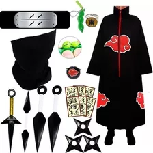 Roupa Naruto Akatsuki Kit Bandana Kisame Com Chaveiro Pop It