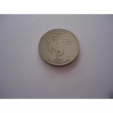 Moeda 25 Cents Quarter Dolar 2007 P Usa Estados Wyoming