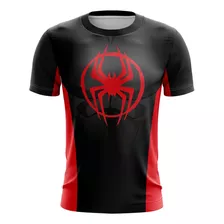 Playera Sublimada Spiderman Miles Morales Traje Spider Verse