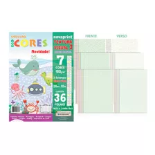 Bloco Ecocores Textura Visual 23x32 Cm Com 36 Folhas