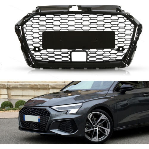 Front Bumper Grille Upper Grill Fit For 17-20 Audi A3 8v Aad Foto 2