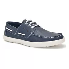 Mocassim Sider De Amarrar Masculino Em Couro Da Gts