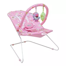 Cadeira De Balanço Para Bebê Star Baby Cadeirinha Descanso Bebê Balanço Rosa