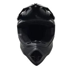 Casco Kov Motocross Hunter Negro Mate Certificado Dot Atv