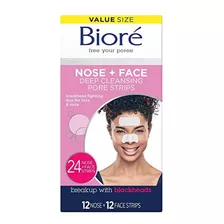 Bioré Nose+fac Blackhead Remover Pore Strips, 12 Narizfor