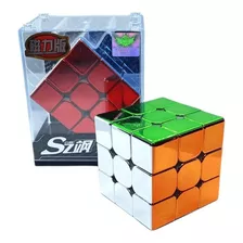 Cubo Rubik Cyclone Boys 3x3 Magnético Shaolin Metallic Popey