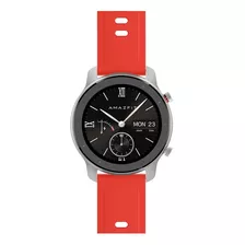 Smartwatch Amazfit Fashion Gtr 1.2 Caixa 42mm De Alumínio Coral Red, Pulseira Red E O Arco Coral Red De Cerâmica De Zircónio A1910