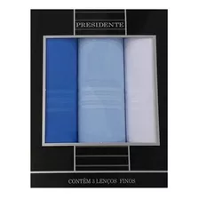 Lenço Presidente Masculino De Bolso Kit C/2 Caixas 6 Lenços.