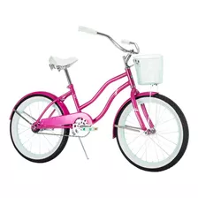Bicicleta Urbana Huffy Summerland R20 S Freno Contrapedal Color Rosa Con Pie De Apoyo