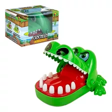 Brinquedo Crocodilo Morde Dedo Brinquedos Dentista Criança Cor Verde