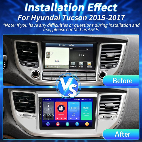Estreo De Coche Hyundai Tucson Radio Android 10 2015-2017 Foto 7