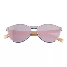 Lentes De Sol Bambu Madera Rosa Palmtree Uv400 Ecologico