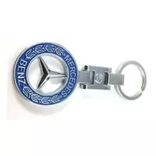 Llavero Mercedes Benz Metalico Emblema Azul Amg