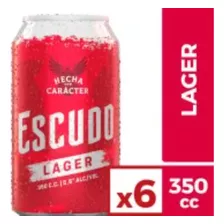 6 Pack Cerveza Escudo Lata 470cc