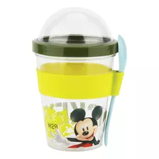 Mickey - Vaso - Contenedor De Yogurt - 450 Ml - Titanio