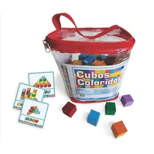Cubos Coloridos Carimbras Em Madeira Brinquedo Educativo 