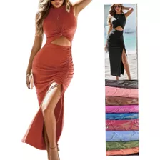 Vestido Mujer Juvenil Tela Bambú Temporada Verano V4.