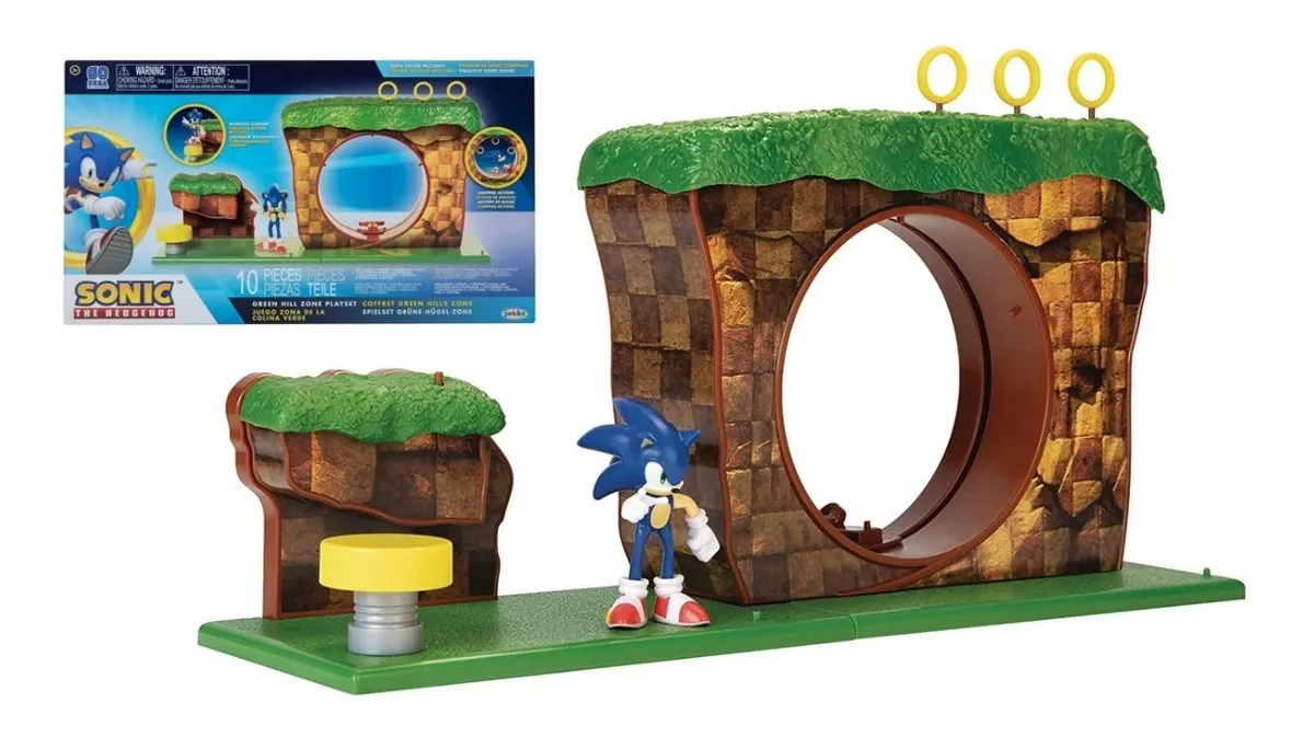 Figura Muñeco Sonic Set Juguete 30 Aniversario Diorama 2
