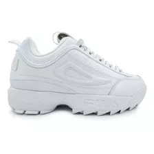 Tenis Fila Disruptor Ii Premium 1fm00139-100 Wht/wht/wht