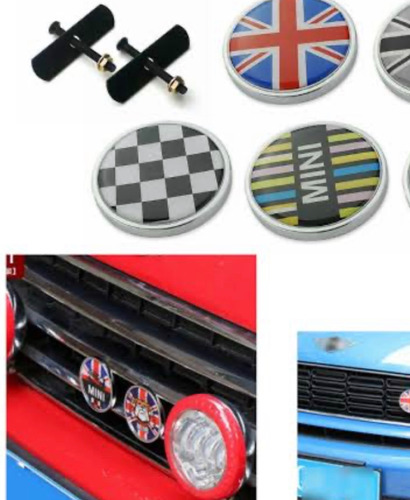 Emblema Mini Cooper Parrilla Modelo Ingles Bandera Inglesa  Foto 9