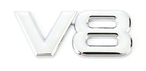 Emblema V8 Cromo Ford Chevrolet Nissan Titan Vw Touareg Foto 2