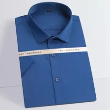 Camisa De Seda Casual Masculina De Verão Camisa De Trabalho