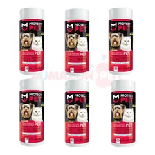 Kit 6 Toalhas Umedecidas Protect Pet Corpo Pata P/ Pets Pote