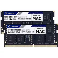 Memorias Rams Timetec, Compatibles Con iMac, Ddr4, 2 X 32 Gb