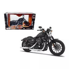 Sportster 2014 Iron 883 Harley Davidson 1:12 Maisto Diecast Color Negro