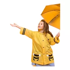 Capa Pilot De Lluvia Infantil Abeja Niños Pvc Impermeable