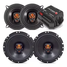 04 Alto Falantes Jbl Selenium 5 Pol 6 Pol 200w Rms + Módulo