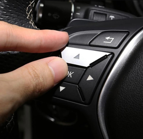 Tapa Botones Cromados Controles Volante Mercedes Benz C E A Foto 5