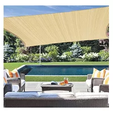 Malla Sombreadora Toldo Vela Cuadrada 4x4 Mts Hdpe Beige